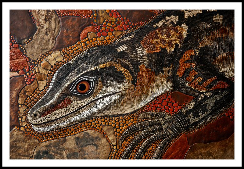 Plakat 91,5x61cm Oko Jaszczurki zdjęcie 3
