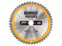 PIŁA TARCZOWA DO DREWNA 250/30MM, 48 ZĘBÓW DEWALT