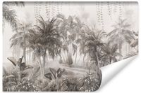 Fototapeta Do Salonu DŻUNGLA Palmy Rośliny Styl Vintage 135cm x 90cm