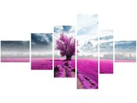 OBRAZ FIELD&TREE POLE DRZEWO KOLORY