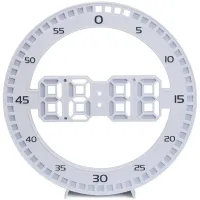 Zegar budzik led elektroniczny termometr z alarmem podświetlany