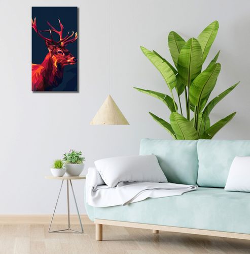 Obraz 30x60cm Jeleń w Geometrii na Arena.pl