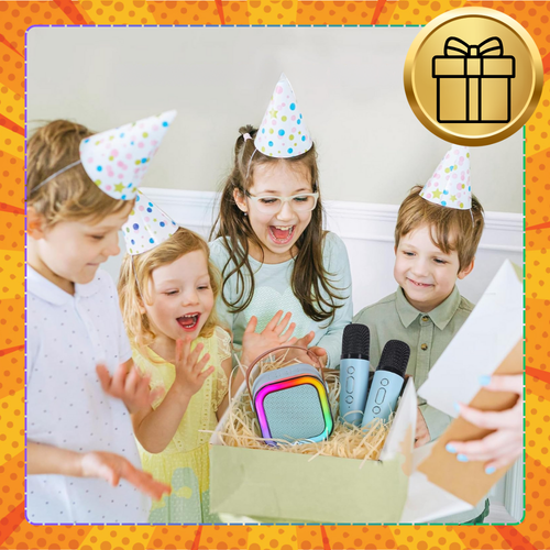 głośnik przenośny bezprzewodowy bluetooth karaoke z 2 mikrofonami usb rgb 1 na Arena.pl