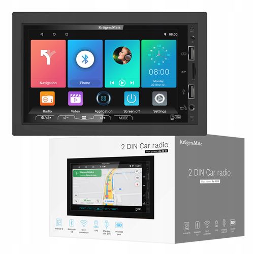 Radio 2DIN EKRAN 7 cali GPS WiFi Android BT USB SD AUX na Arena.pl