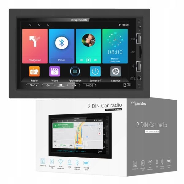 Radio 2DIN EKRAN 7 cali GPS WiFi Android BT USB SD AUX zdjęcie 15