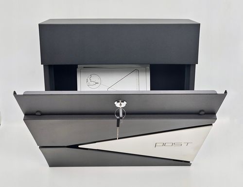 Skrzynka na listy wrzutnia, z gazetnikiem z NUMEREM DOMU ADRESEM DRUK UV na Arena.pl