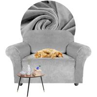 POKROWIEC NA KANAPĘ  WELUR 90-140 CIEMNY SZARY