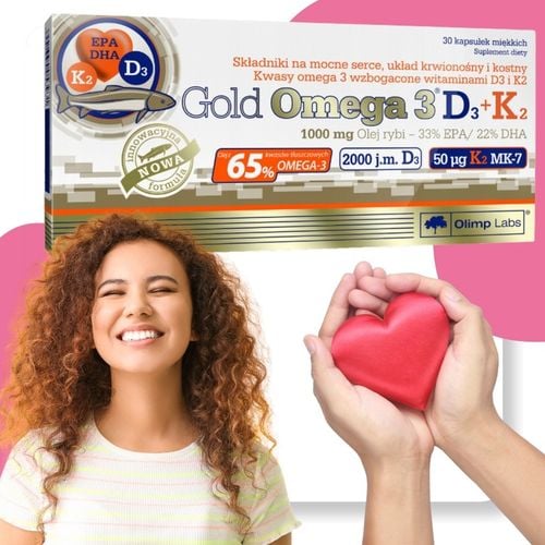 Suplement diety Gold omega 3 D3 K2 kapsułki 30 szt. Olimp laboratories na Arena.pl