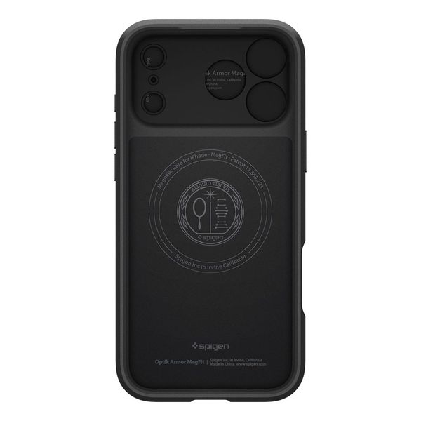 spigen optik armor mag magsafe iphone 17 pro black zdjęcie 3