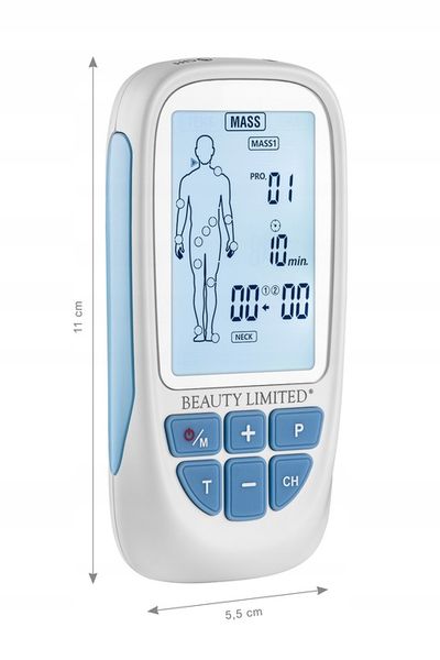 Elektrostymulator mięśni nerwów TENS EMS MASS 73 PROGRAMY 40 POZIOMÓW zdjęcie 2