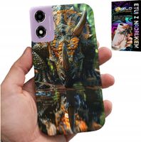 ETUI DO MOTOROLA MOTO E14 - DINO DINOZAUR TRICERATOPSEM FUTERAŁ