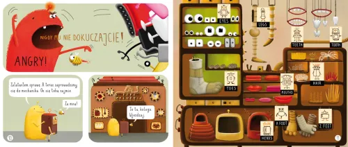 Książka dla dzieci - Pops i Boti uczą angielskiego - Części ciała i liczby na Arena.pl