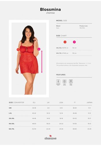 Bielizna-Blossmina Koszulka I Stringi 6Xl/7Xl na Arena.pl