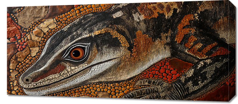 Obraz 90x40cm Oko Jaszczurki zdjęcie 1