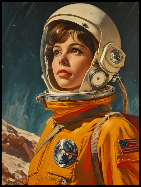 Plakat 75x100cm Pionierka Kosmosu zdjęcie 2
