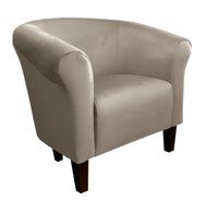 Fotel Milo nogi venge szary beż MG09