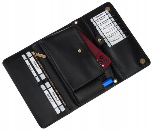 czarna, elegancka torebka 2w1 wykonana z lakierowanej skóry ekologicznej - na Arena.pl