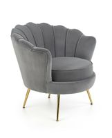 Fotel muszelka Florecja szary