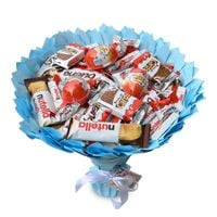 Słodki bukiet ze slodyczy Kinder. Prezent na Urodziny, Imeniny, Komunia