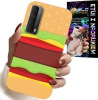 ETUI DO HUAWEI P SMART 2021 - CASE BURGER CHEESEBURGER OBUDOWA PREZENT