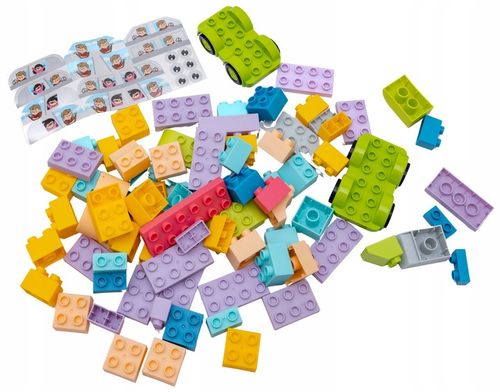 KLOCKI budowlane konstrukcyjne DUŻE ELEMENTY podwozia Zestaw XXL 86 el. na Arena.pl