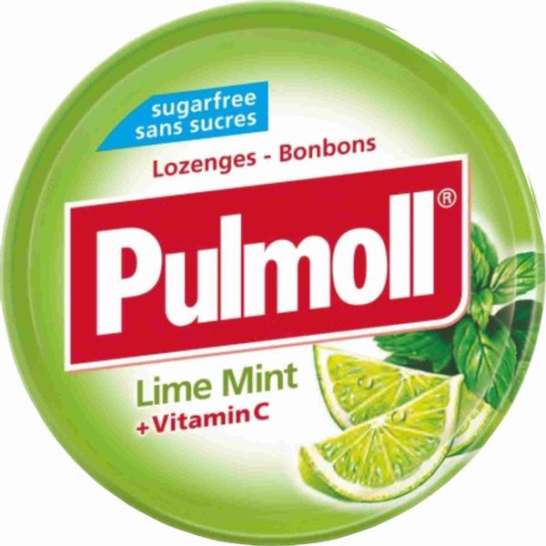 PULMOLL Cukierki Lime Mint 45g BEZ CUKRU zdjęcie 1