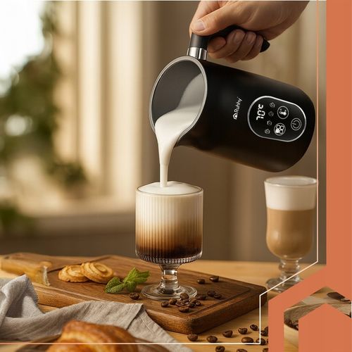 Spieniacz do Mleka Kawy Elektryczny Ruhhy 500W 4w1 Wyświetlacz LED BPA na Arena.pl
