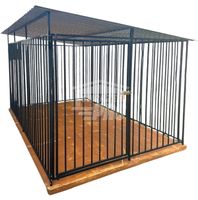 Kojec dla psa 2x3m - Podłoga drewniana - Dach spad w bok GP440