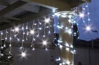 SOPLE ZEWNĘTRZNE 100 LED LAMPKI+FLASH ZIMNE IP44