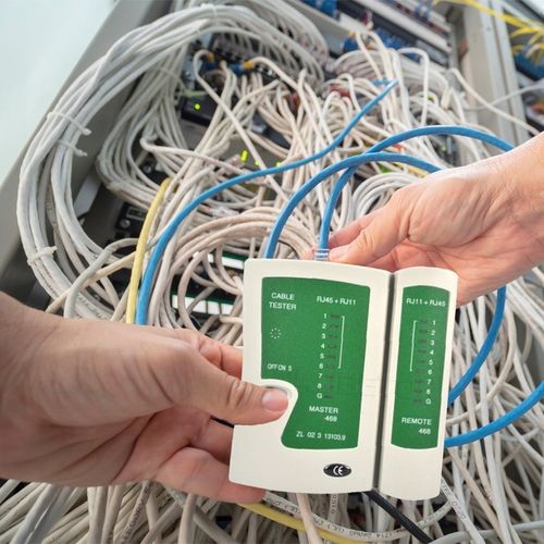 TESTER SIECIOWY ZACISKARKA STRIPPER WCISKACZ WTYKI RJ45 ZESTAW XXL + ETUI na Arena.pl