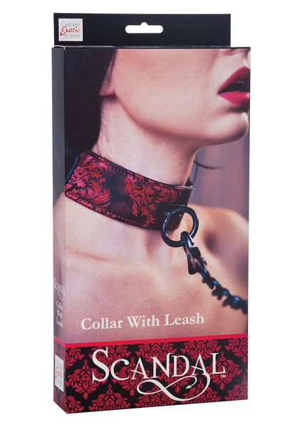 Wiązania-Scandal Collar With Leash zdjęcie 1
