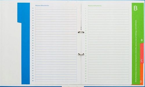 Segregator A4/2R/20Mm Niebieski Do Akt Osob. 3769 na Arena.pl