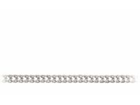 Elegancki srebrny łańcuch pancerka rombo 50cm srebro 925 FL126