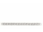 Elegancki srebrny łańcuch pancerka rombo 45cm srebro 925 FL126