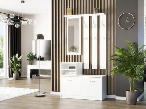 Garderoba wieszak szafka na buty biała V-1 Producent na Arena.pl