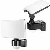 Hermetyczny Naświetlacz LED Lampa Ogrodowa Czujnik Ruchu PIR 30W PC Czarny