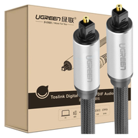 kabel optyczny toslink audio ugreen  av108, aluminiowy z oplotem, 3m