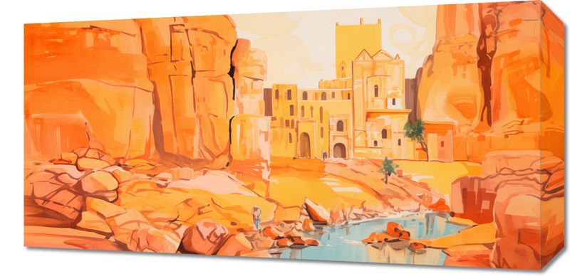Obraz 60x30cm Ruiny pod Słońcem zdjęcie 1