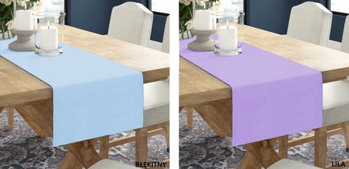 BIEŻNIK OBRUS GŁADKI MATOWY 40x220 KOLORY na Arena.pl