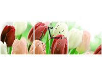 30 90CM OBRAZ 3 ELEM CZERWONE TULIPANY ŚCIENNY PŁOTNO DRUK