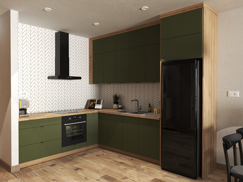 AUSTIN KU-D60 Szafka 60 cm dolna fronty MDF frezowane pionowo na Arena.pl