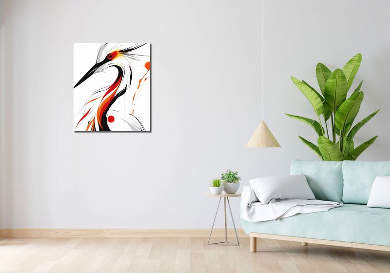 Obraz 60x70cm Bocian zdjęcie 2