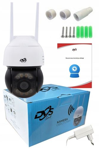 KAMERA WIFI OBROTOWA SMART 8Mpx UHD 4xZOOM MIKROFON GŁOŚNIK ZEWNĘTRZNA DVS na Arena.pl