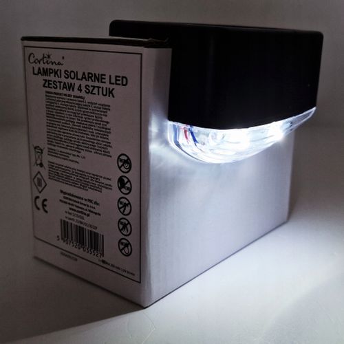 LAMPKI SOLARNE LED TARAS BALKON 4 SZT ZESTAW LAMP na Arena.pl