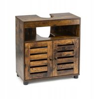 Szafka regał łazienkowy pod umywalkę rustykalny brąz LOFT 60 cm