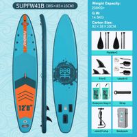 Deska SUP do wiosłowania 335×83×15 cm kolor SUPFR03F SUPFW41B(385×85×15 cm)