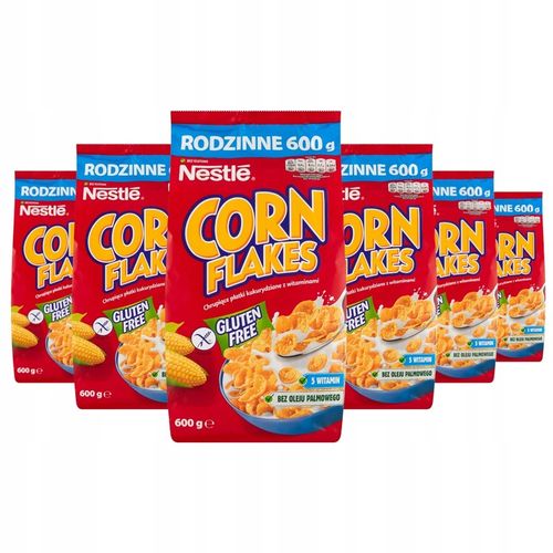 Nestle Corn Flakes Płatki kukurydziane 6x 600g na Arena.pl