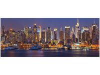 100X40CM MANHATTAN AT NIGHT OBRAZ DREWNO