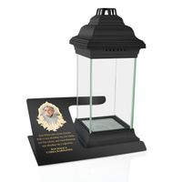 PODSTAWKA pod ZNICZ z pleksi DEDYKACJA LAMPION XXL