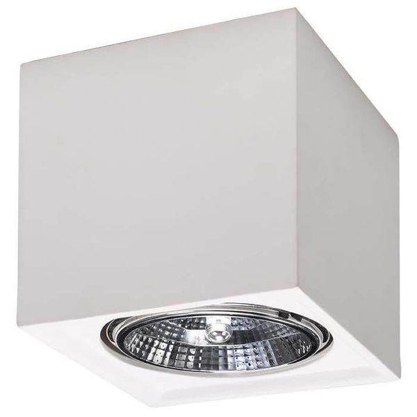 Minimalistyczny downlight ceramiczny SL.0850 kostka biała zdjęcie 1